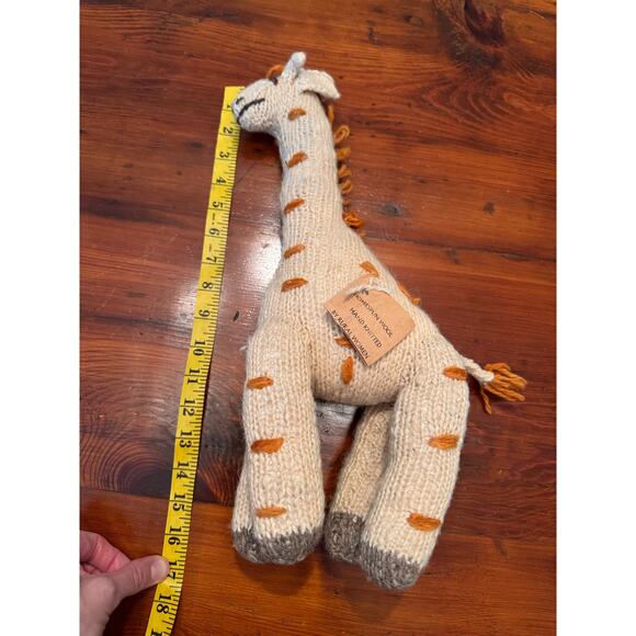 KENANA KNITTER CRITTER BY WOMEN OF KENYA 100% WOOL ETHNIC Giraffe NWT - Picture 3 of 12